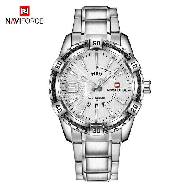 Men's Luxury Stainless steal Waterproof Watch With Day And Date Display Unique Design Perfect Gift In Modern Metal Men Wrist Watch Design