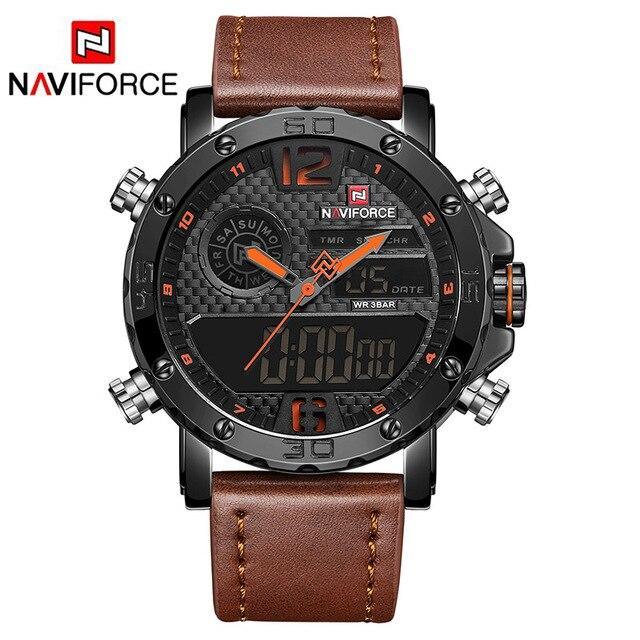 Men's Sports Waterproof Digital Analog Multifunction Watch Excellent Design Perfect Gift