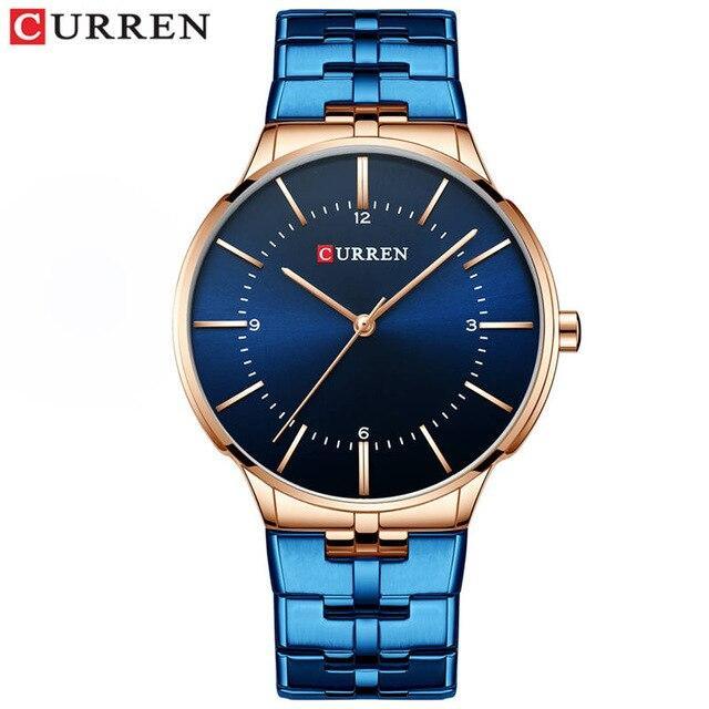 Men's Waterproof Watch With Shining Bracelet In Five Modern Designs Perfect Gift For Your Loved One