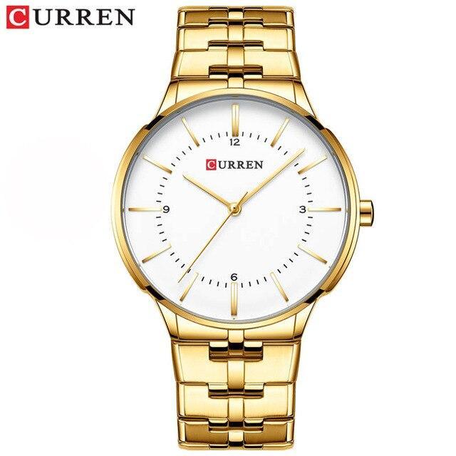 Men's Waterproof Watch With Shining Bracelet In Five Modern Designs Perfect Gift For Your Loved One