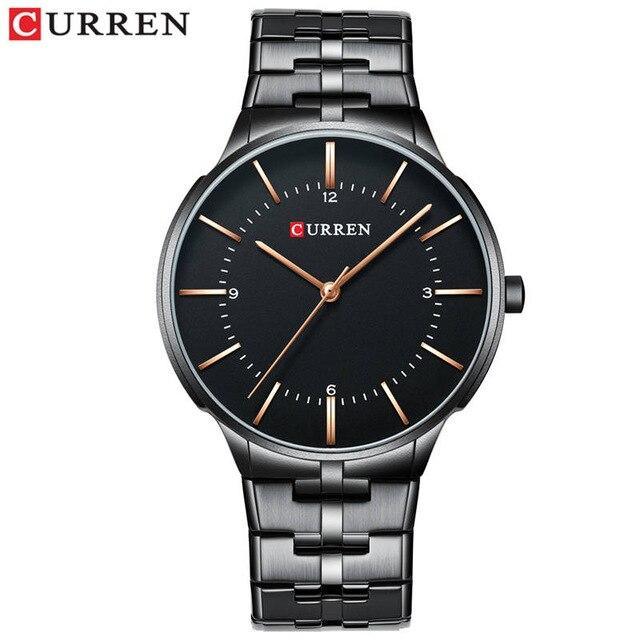 Men's Waterproof Watch With Shining Bracelet In Five Modern Designs Perfect Gift For Your Loved One