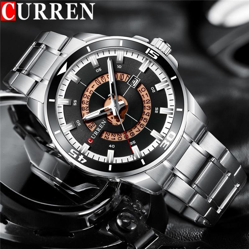Men's Modern Sports Waterproof Watch Luxury Unique Design Fluorescent Hands Perfect Gift
