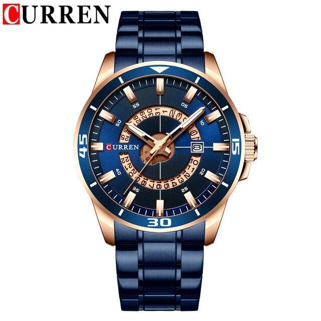 Men's Modern Sports Waterproof Watch Luxury Unique Design Fluorescent Hands Perfect Gift