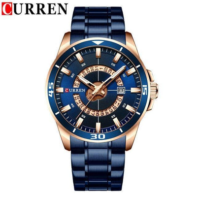 Men's Modern Sports Waterproof Watch Luxury Unique Design Fluorescent Hands Perfect Gift