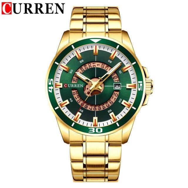 Men's Modern Sports Waterproof Watch Luxury Unique Design Fluorescent Hands Perfect Gift