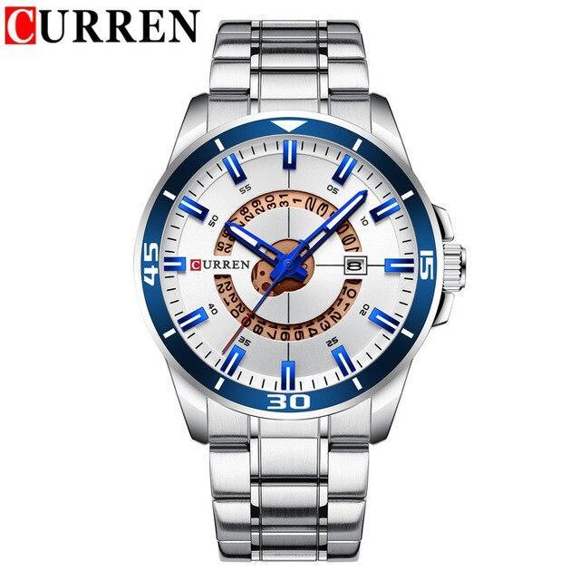 Men's Modern Sports Waterproof Watch Luxury Unique Design Fluorescent Hands Perfect Gift
