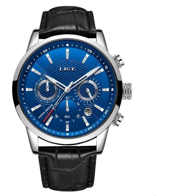 Men's Waterproof Watch With Chronometers Day View Sport Analog Watches Excellent Look Perfect Gift For Him