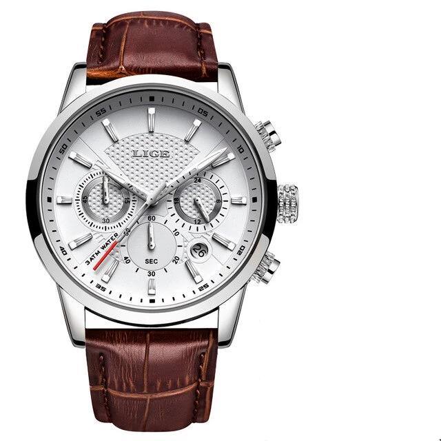 Men's Waterproof Watch With Chronometers Day View Sport Analog Watches Excellent Look Perfect Gift For Him