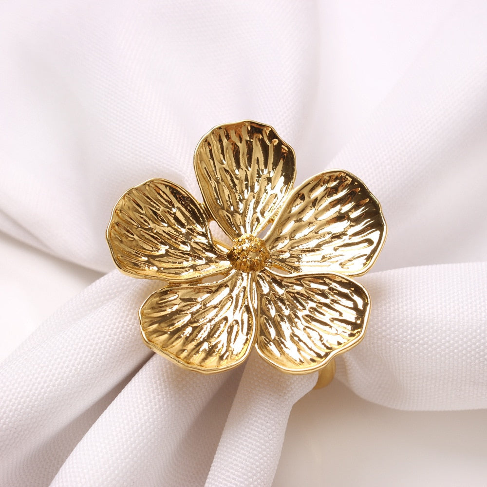 Petals Napkin Ring Holder Set