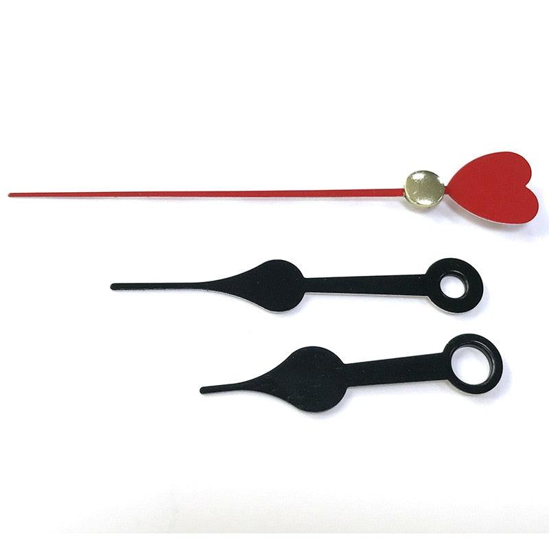 Wall Clock Pointer Clock Watch Kit Accessories 3D Clock Hands Wall Clock for Kitchen Office and Home Art Decor Quartz Clock Movement Mechanism Accessories Needle Pointer Large Wall Clocks Quartz