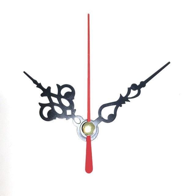 Wall Clock Pointer Clock Watch Kit Accessories 3D Clock Hands Wall Clock for Kitchen Office and Home Art Decor Quartz Clock Movement Mechanism Accessories Needle Pointer Large Wall Clocks Quartz