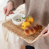 Slate Wicker Rattan Tray