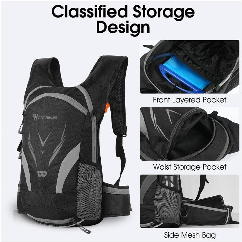 Bike Bags Portable Waterproof Backpack Cycling Water Bag Outdoor Sport Climbing Hiking Pouch Hydration Backpack Bike Backpack Mountain Biking Daypack Cycling Hiking Bicycle 10L