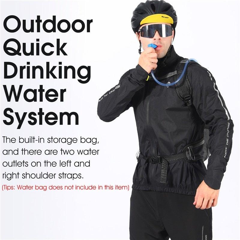 Bike Bags Portable Waterproof Backpack Cycling Water Bag Outdoor Sport Climbing Hiking Pouch Hydration Backpack Bike Backpack Mountain Biking Daypack Cycling Hiking Bicycle 10L