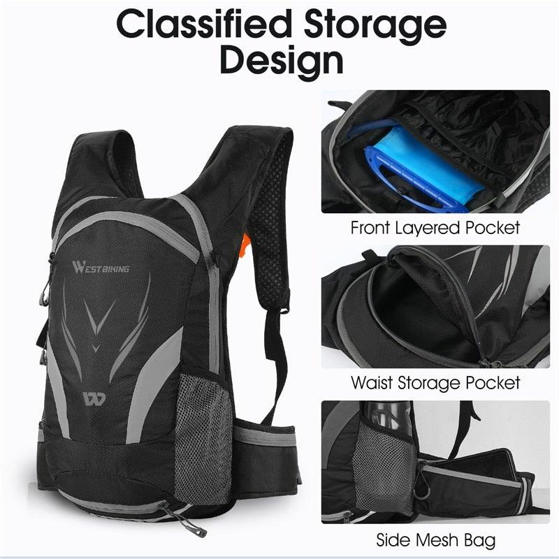 Bike Bags Portable Waterproof Backpack Cycling Water Bag Outdoor Sport Climbing Hiking Pouch Hydration Backpack Bike Backpack Mountain Biking Daypack Cycling Hiking Bicycle 10L