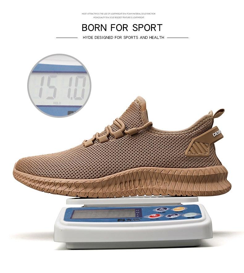 Light Running Comfortable Casual Men's Sneaker Breathable Wear-Resistant Outdoor Walking Men Sport Non Slip Athletic Fashion Sneakers Mesh Workout Casual Sports Sneakers