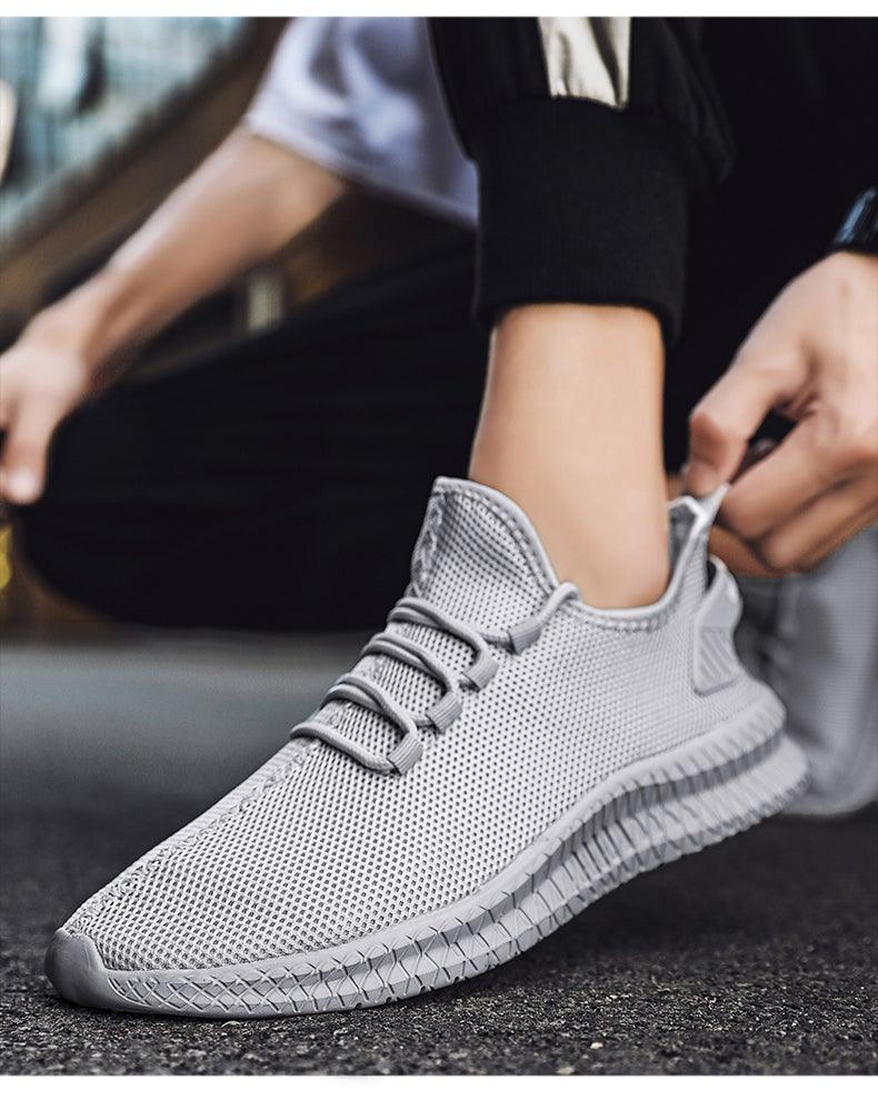 Light Running Comfortable Casual Men's Sneaker Breathable Wear-Resistant Outdoor Walking Men Sport Non Slip Athletic Fashion Sneakers Mesh Workout Casual Sports Sneakers