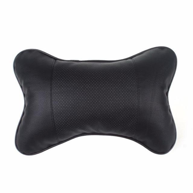 1pcs Universal Car Neck Pillows PVC Leather Breathable Mesh Auto Car Neck Rest Headrest Cushion Headrest Pillow Pillow Neck Pillows Both Side Pu Leather Pack Headrest Fit for Most Cars Filled Fiber Universal Car Pillow Car Interior Accessories