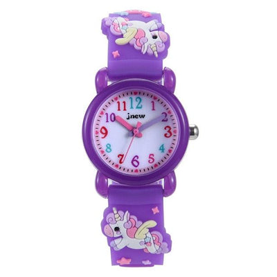 Cartoon Unicorn Childrens Electronic Watch 3D Waterproof Colorful Pony Sports Student Wristwatch Kids Time Teacher Watches 3D Cute Silicone Children Toddler Wrist Watches For Ages 3-10 Boys Girls