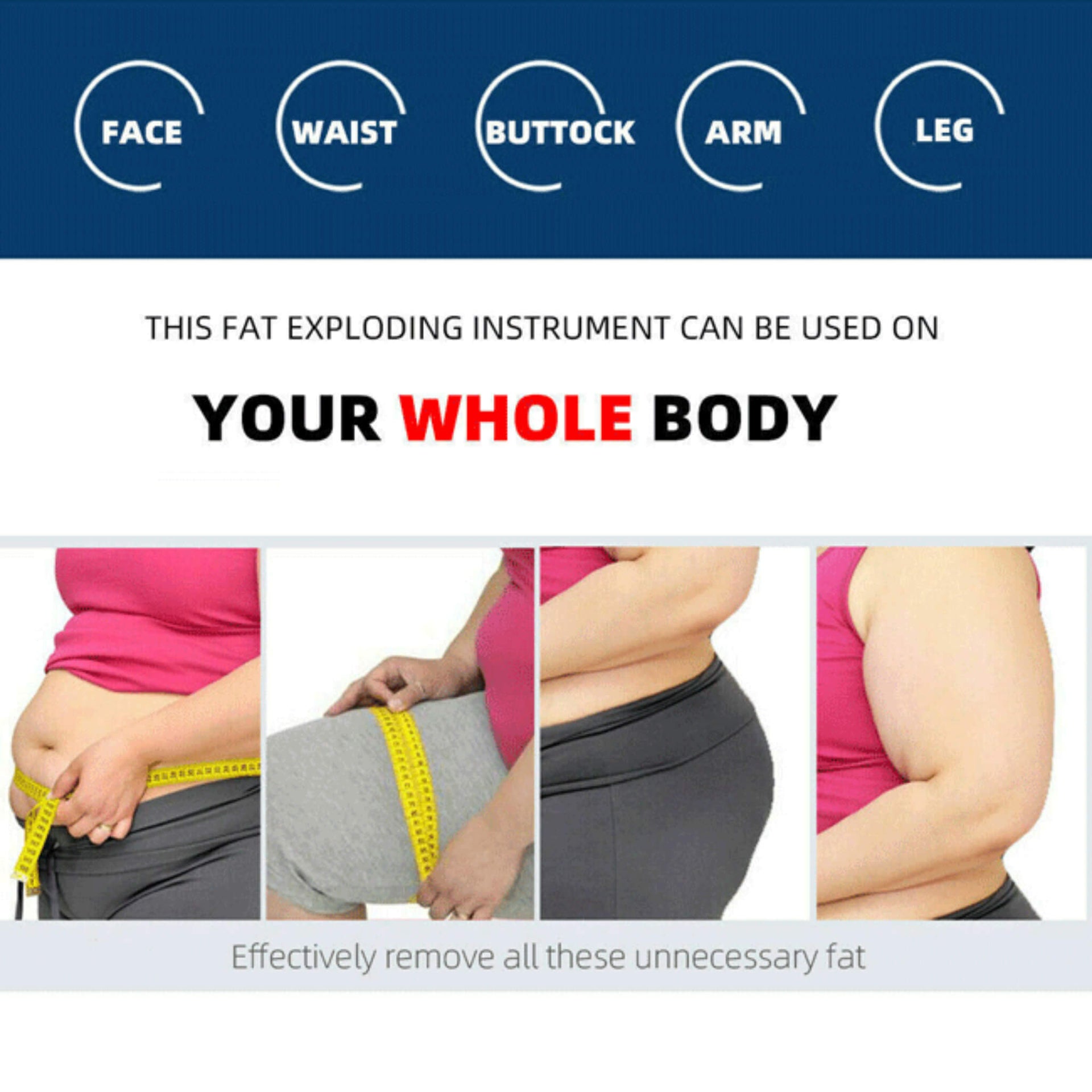 Professional Ultrasonic Cavitation RF Laser Lipo Machine - Fat Reduction & Weight Loss (SAK95112)