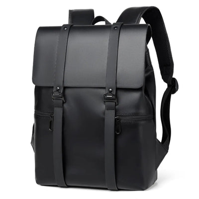 PU Leather Adjustable Strap Backpack Bag