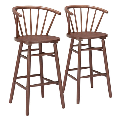 Stenger Barstool (Set of 2) Walnut