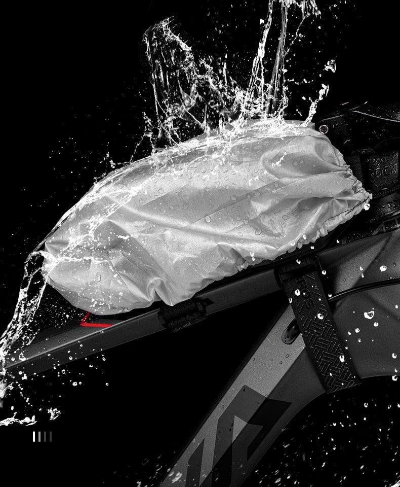 Rainproof Bike Bag For 4-6.5' Front Phone Bag Special PC Hard Shell With Free Rain Cover Motorcycle Bike Accessories Bike Phone Bag Bike Pouch Top Tube Bag Bicycle Front Frame Bag Waterproof Bike Accessories Bag Phone Holder Compatible With Smartphones