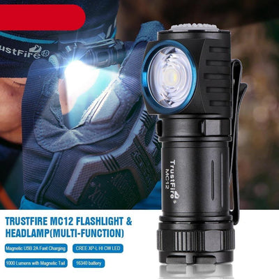 Rechargeable High Lumen Super Bright Powerful LED CREE XP-L HI Flashlight Magnetic Water & Impact Resistant Handheld Flashlights For Outdoor Camping Hiking Riding
