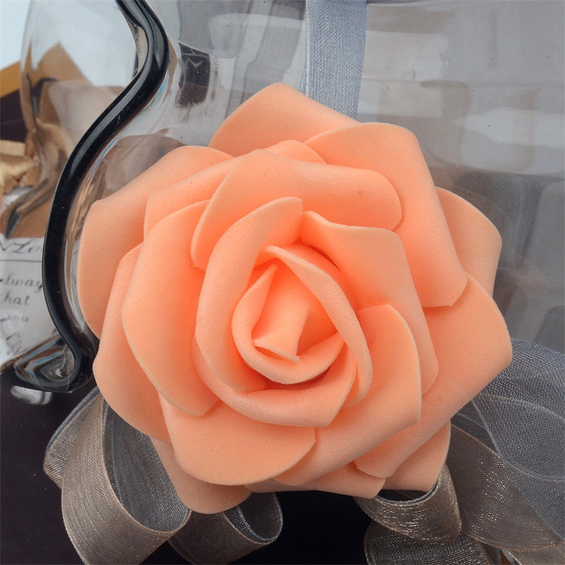 Clearance Bulk Rose Foam Heads Artificial Flowers for Crafts Wedding