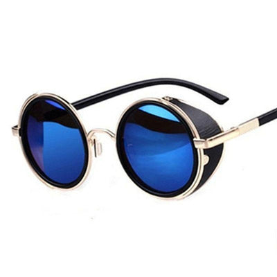 Round Vintage Sunglasses Retro Eyewear Style Sunglasses For Women New Retro Shape Coating Sunglasses For Men New Round Shape Sunglasses & Classic Design Sunglasses