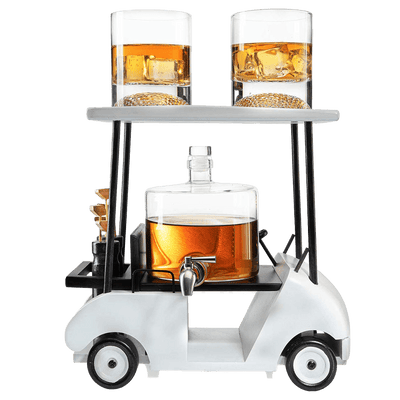 Golf Decanter Whiskey Decanter and Whiskey Glasses