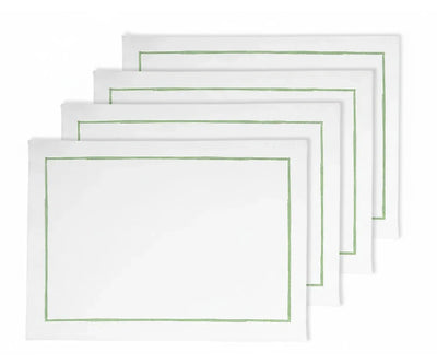 Embroidery Placemats - Sage Green