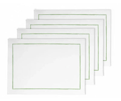 Embroidery Placemats - Sage Green