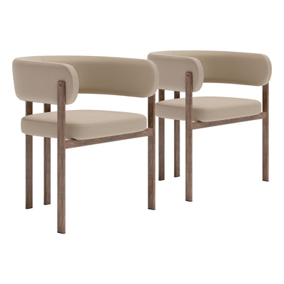 Ruge Dining Chair (Set of 2) Beige