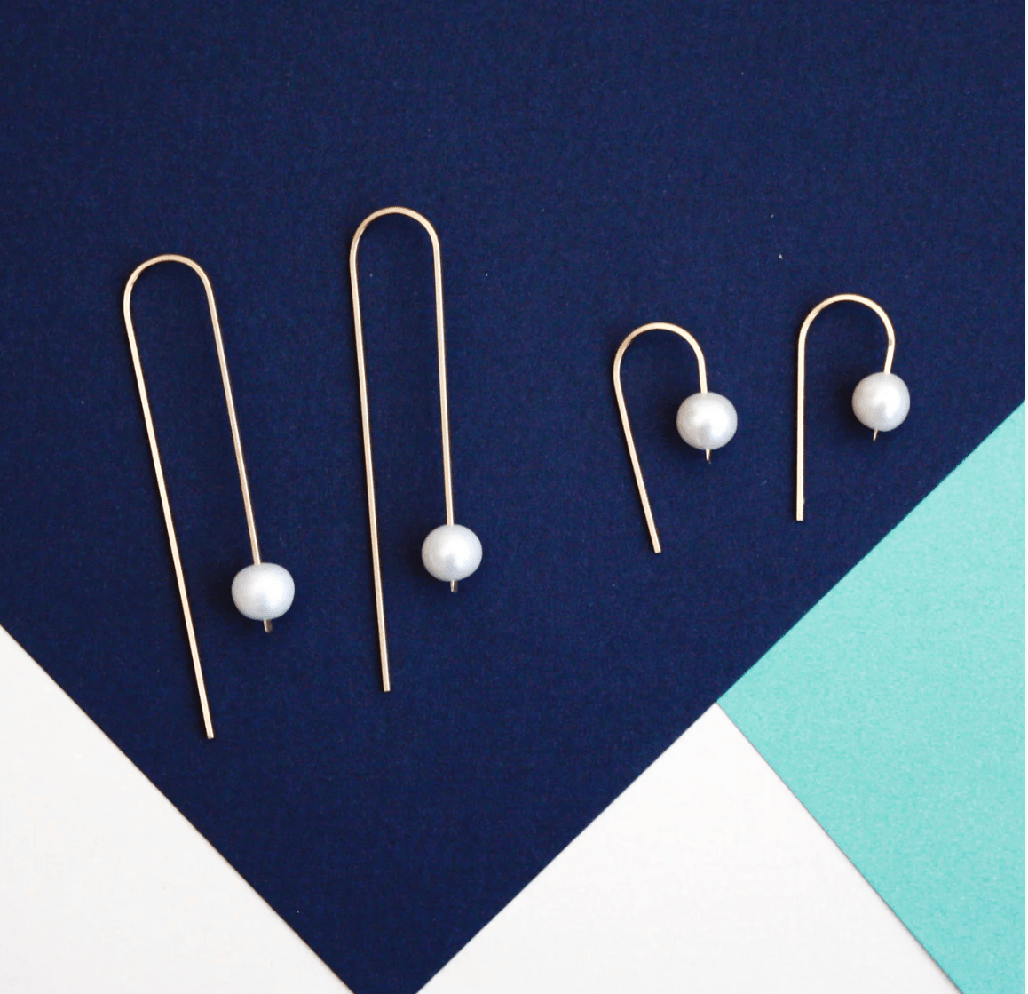 Short Arc Threader Earrings - Hooks and Luxe