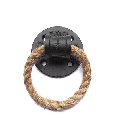 Simple Morden Flange Door Handle Knocker With Rope Loft Industry Style Gate Unfold Install For Interior Door Knob Door Handle Knocker With Rope Loft Industry Style Gate Unfold Install For Interior Door Knob Door Accessories Home Decor