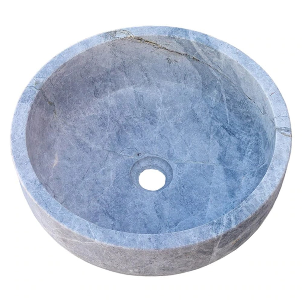 Natural Stone Sirius Silver Marble Vessel Sink Polished (D)16