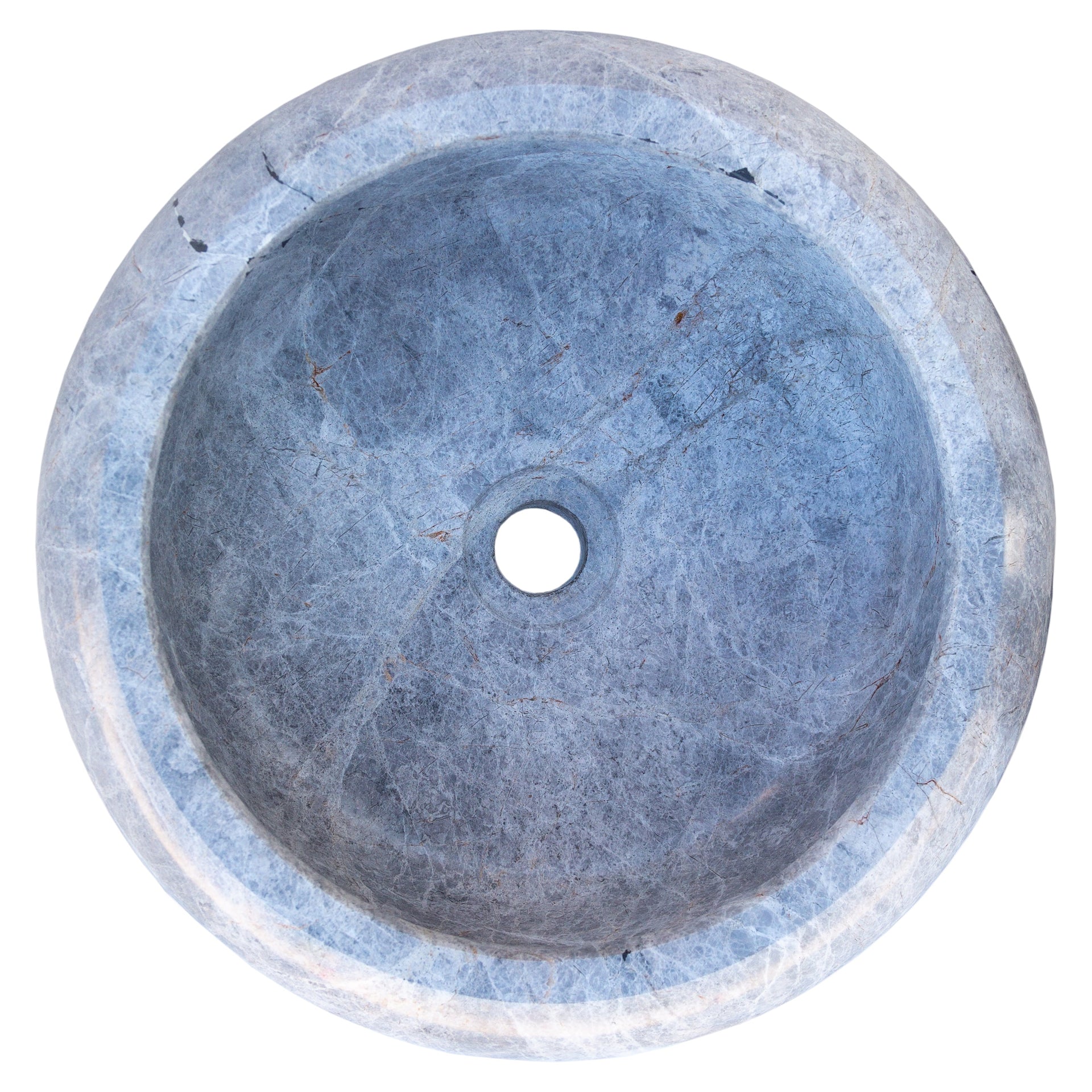 Sirius Silver Marble Natural Stone Vessel Sink (D)15.5