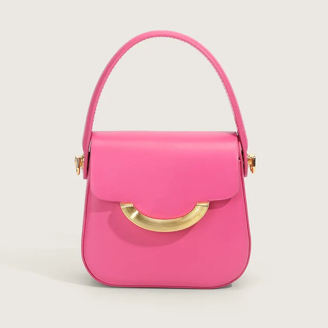 Small Square Bag Women's Fashion Delicate Solid Color Handbag Ins Versatile Mini Chain Crossbody Bags for Woman Sac A Main
