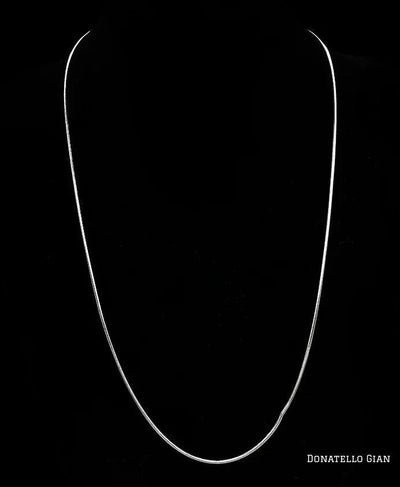 Sterling Silver 925 Round Snake Chain 1MM, 16