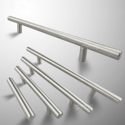 Stainless Steel Kitchen Door Cabinet T Bar Handle Pull Knob Door Pull Handle Stainless Door Handle Stainless Steel Hollow Bar Drawer Pulls Cupboard Knob For Kitchen Furniture