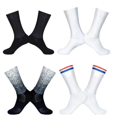 Stylish Summer Breathable Cycling Socks For Men Anti Slip Seamless Sports Cycling Socks For Men Modern Design Running Sports Socks