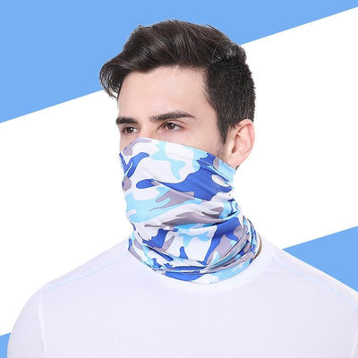 Summer Men Women Camouflage Bandana Half Face Mask Neck Gaiter Cover Face Scarf Cycling Hunting Fishing Balaclava Scarf Unisex Men Women Bandanas Polyester Breathable Windproof Anti UV Neck Cover Camping Hiking Climbing Face Mask