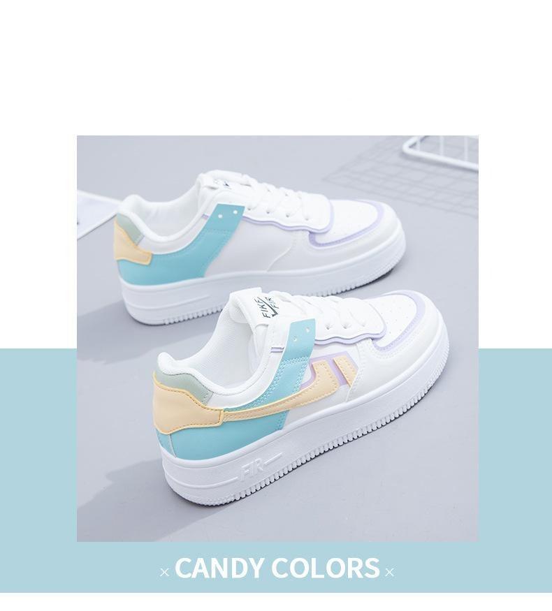Summer Womens Stylish Sneakers White Tennis Women Slip On Female Row Shoes Platform Flats Casual Lace Up Woman Comfort Walking Shoes White Women Breathable Sneakers
