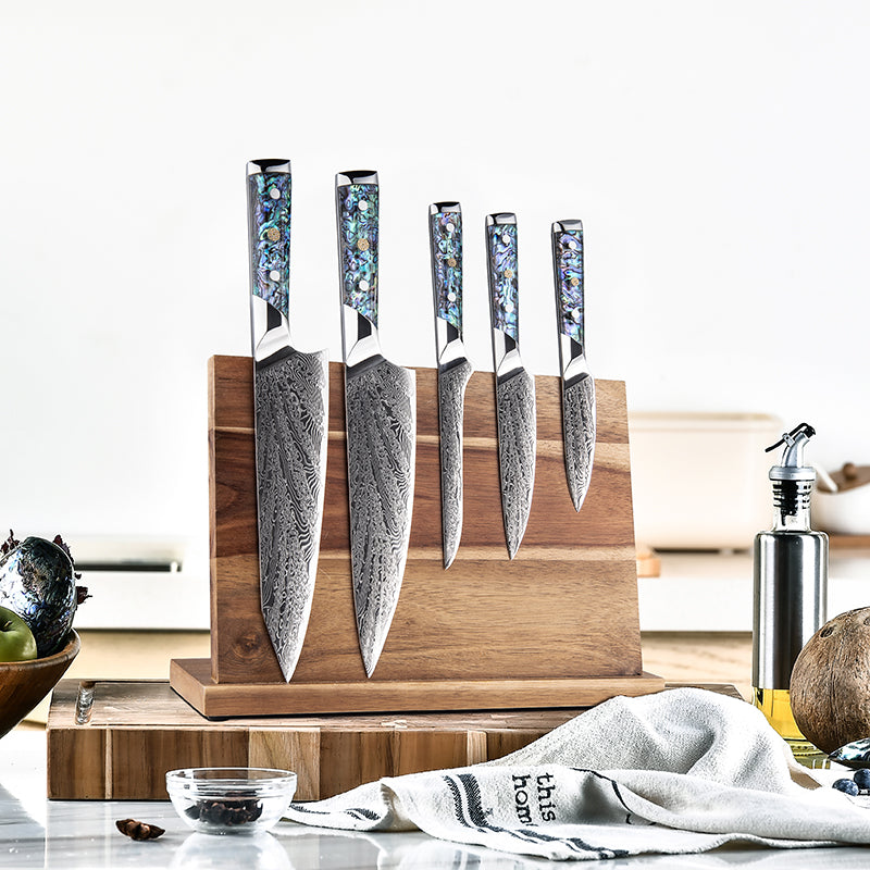 Imperial Professional Japanese VG10 Damascus 5- Piece Knife Set