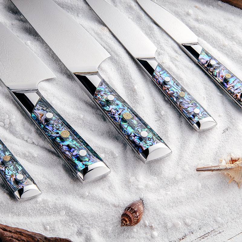 Imperial Professional Japanese VG10 Damascus 5- Piece Knife Set
