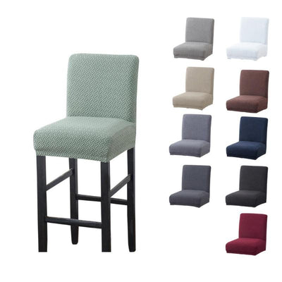 Thick Soft Modern Style Spandex elastic Chair Cover Solid Seat Covers for Bar Stool Chairs Slipcover Home Hotel Banquet Dining Chair Decoration For Liveing room