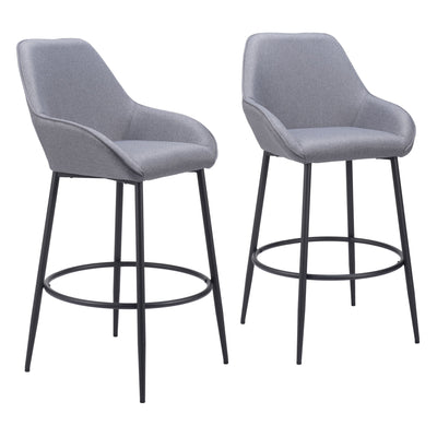 Vila Barstool (Set of 2) Gray