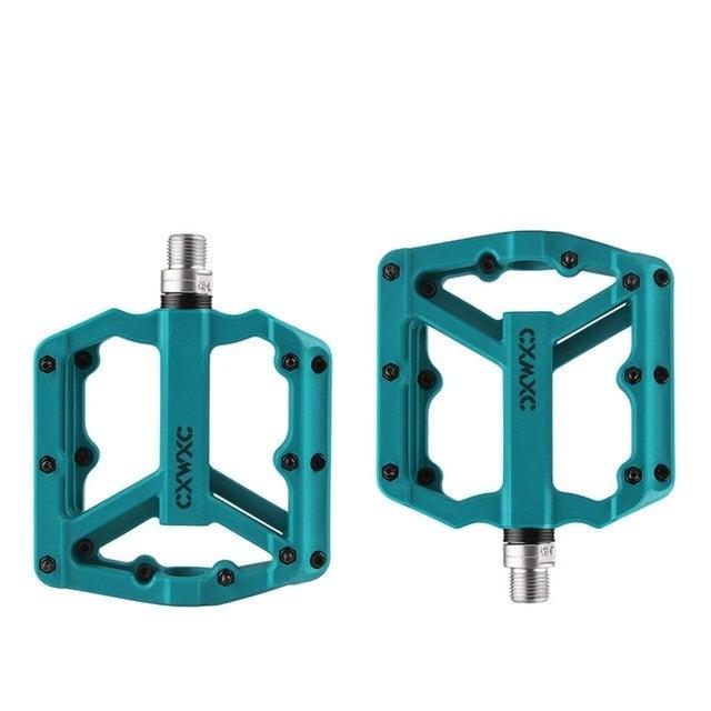 Ultralight Flat Pedals Nylon Bicycle Pedal Mountain Bike Platform Pedals 3 Sealed Bearings Cycling Pedals For Bicycle Mountain Bike Pedals Pedals Bicycle Flat Pedals Bearing Lightweight Platform For Road Mountain Bike