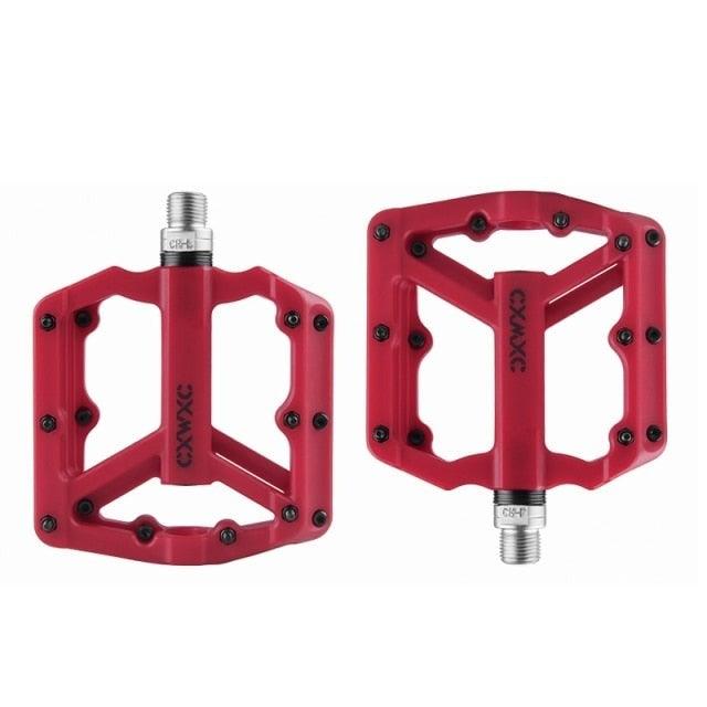 Ultralight Flat Pedals Nylon Bicycle Pedal Mountain Bike Platform Pedals 3 Sealed Bearings Cycling Pedals For Bicycle Mountain Bike Pedals Pedals Bicycle Flat Pedals Bearing Lightweight Platform For Road Mountain Bike
